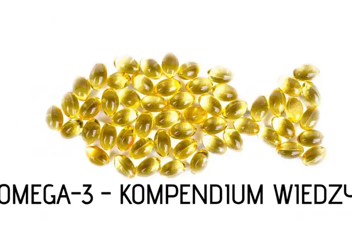 Żółte kapsułki omega-3 ułożone w kształt ryby. To esencja zdrowia, która wspiera organizm.