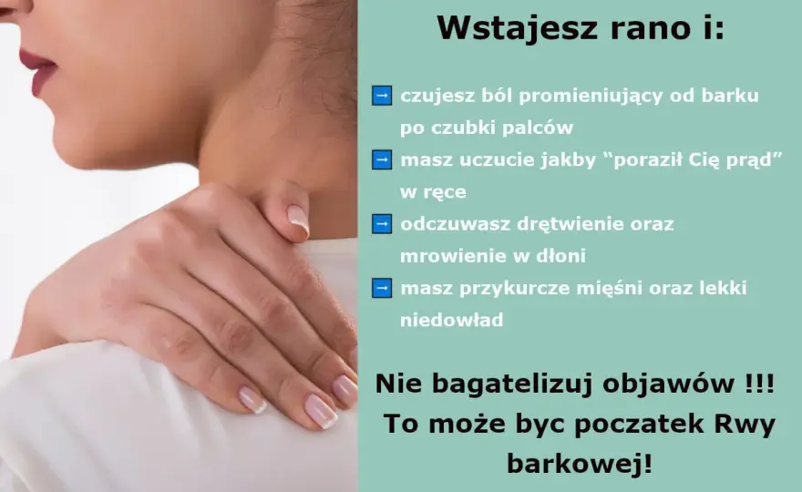 Rwa barkowa - jak rozpoznać ból z szyi do ręki?