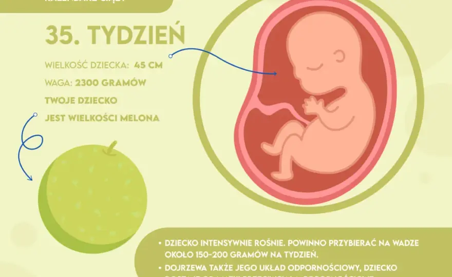 35. tydzień ciąży: Ósmy czy dziewiąty? Sprawdź, co czeka Ciebie i malucha